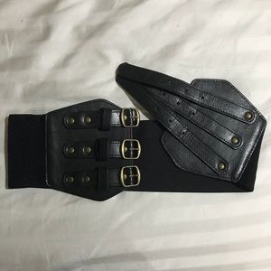 Black and Gold Gladiator Belt